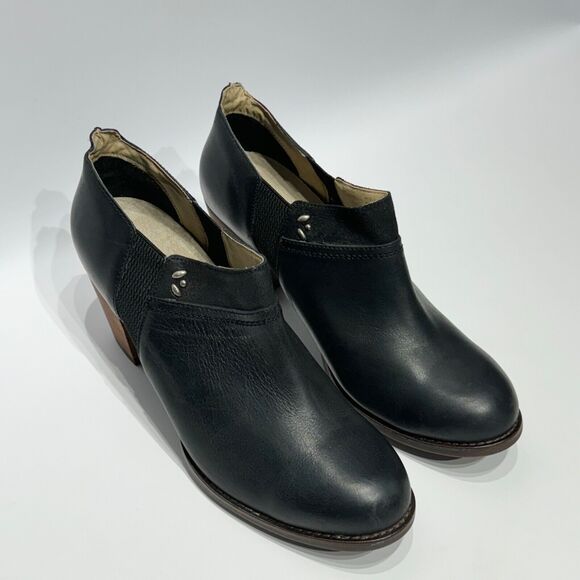 OluKai Ho Oui Women’s Ankle Booties Boots Comfort Shoes Black Leather Size 10 - Picture 8 of 15